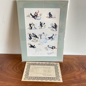 Robert Marble A DAY IN THE LIFE OF A PENGUIN Lithograph COA Signed 11x14 Matted